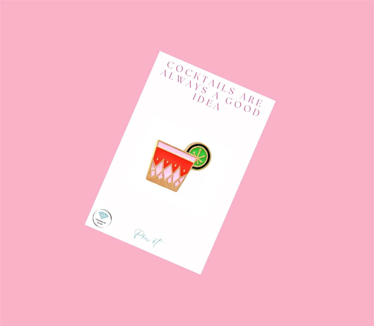 Cute Cocktail Enamel Pin - Cocktails are always a good idea