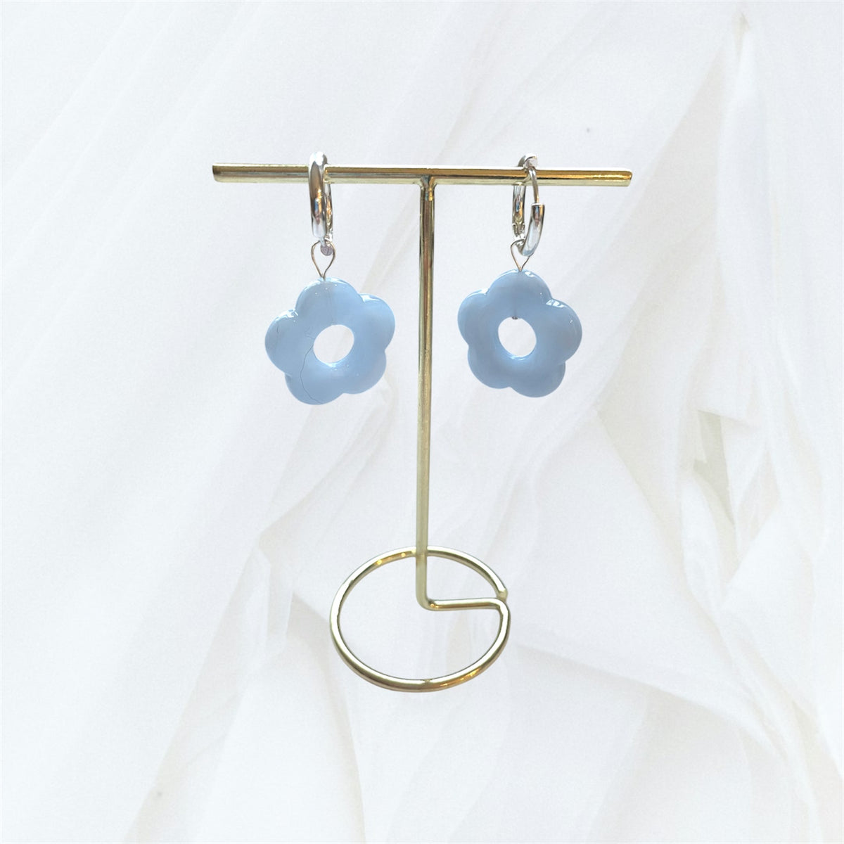 Bloom Flower Hoops - Gold or Silver
