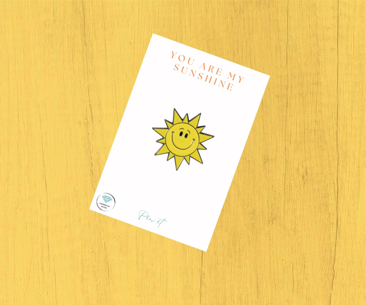 Happy Sunshine Enamel Pin Badge - You are my sunshine