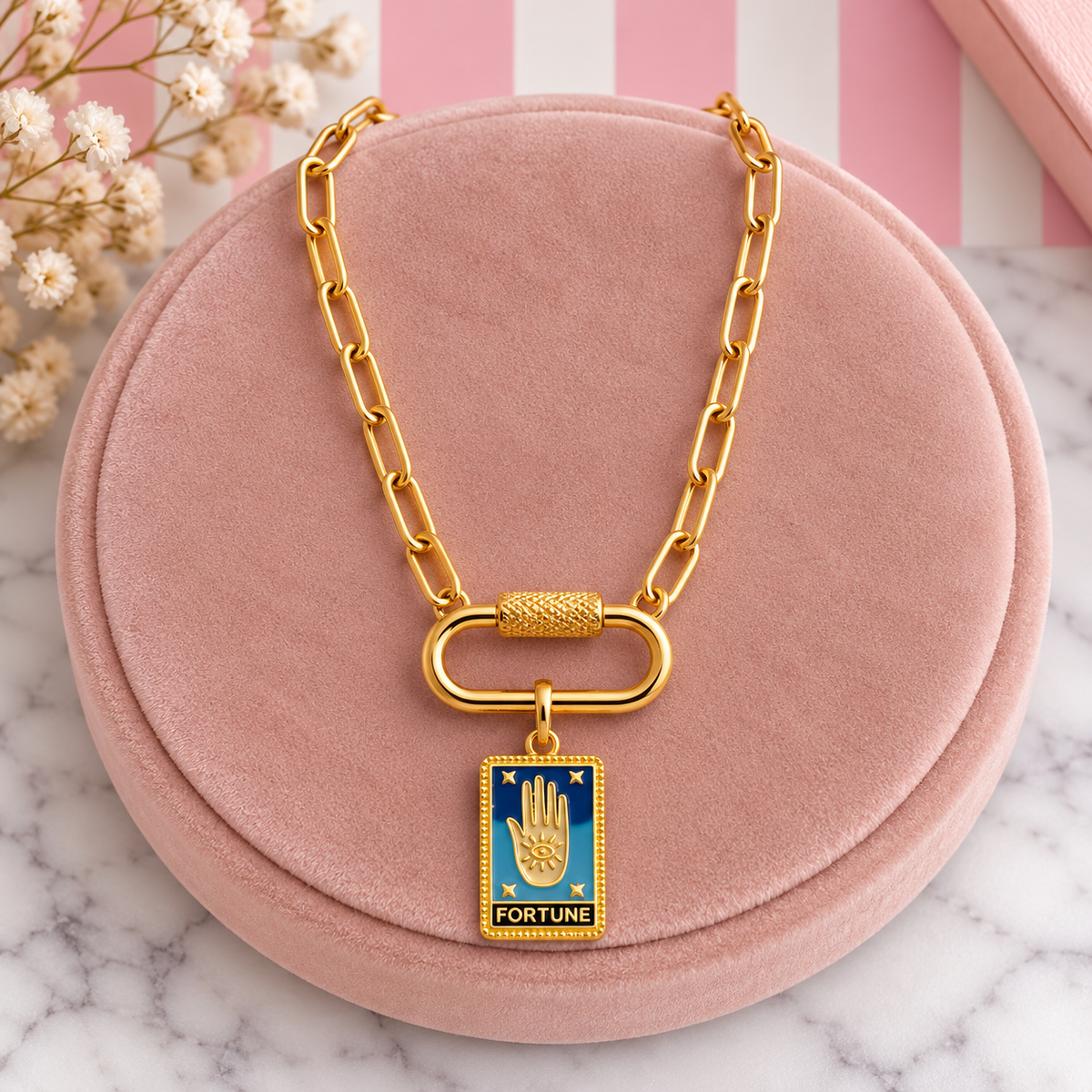 Carabiner Gold Charms - add to your carabiner necklace