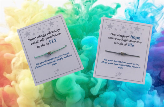 The wings of hope Butterfly Wish Bracelet - choose your colour