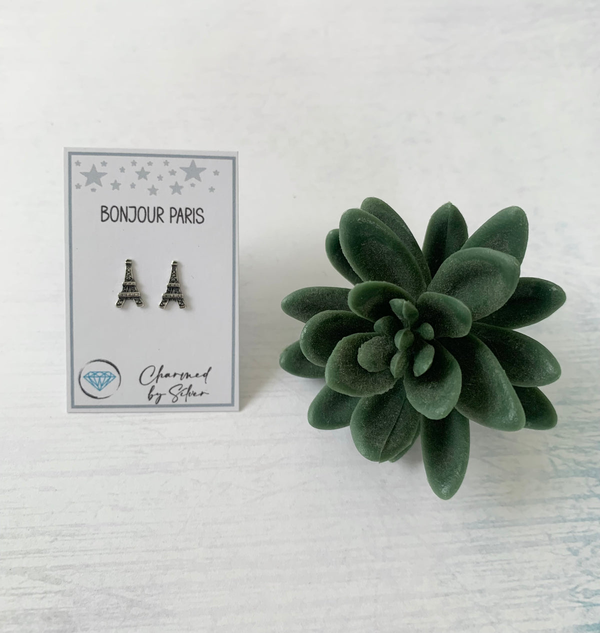 Sterling Silver Eiffel Tower  Earrings