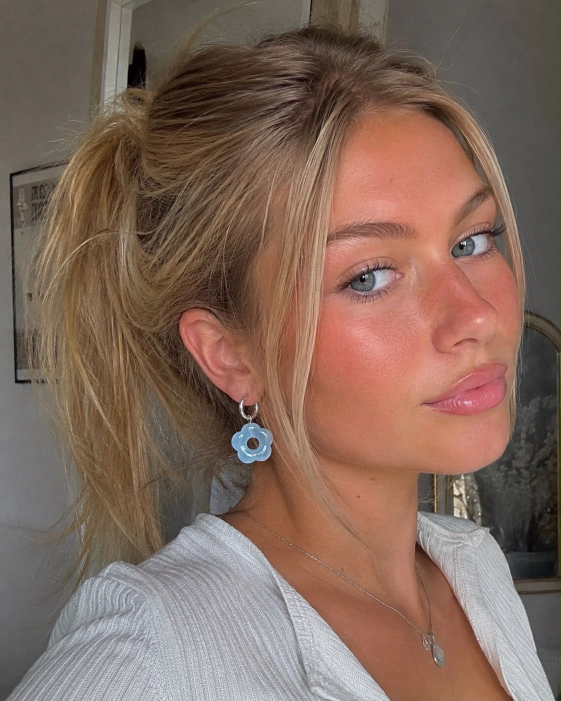 Bloom Flower Hoops - Gold or Silver