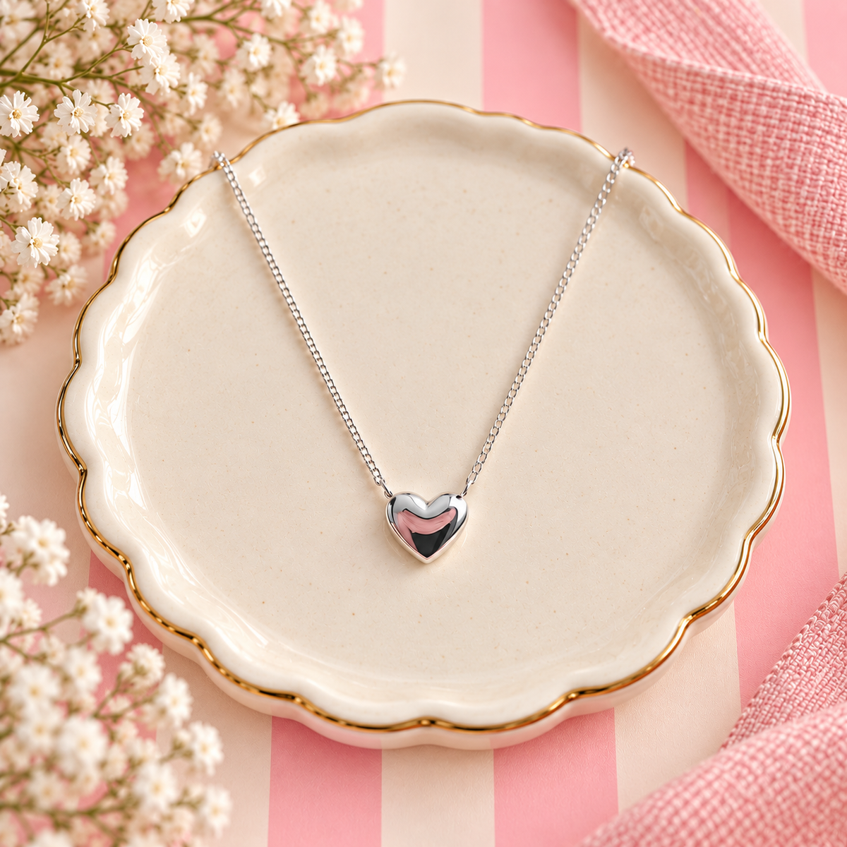 Sterling Silver Heart Necklace