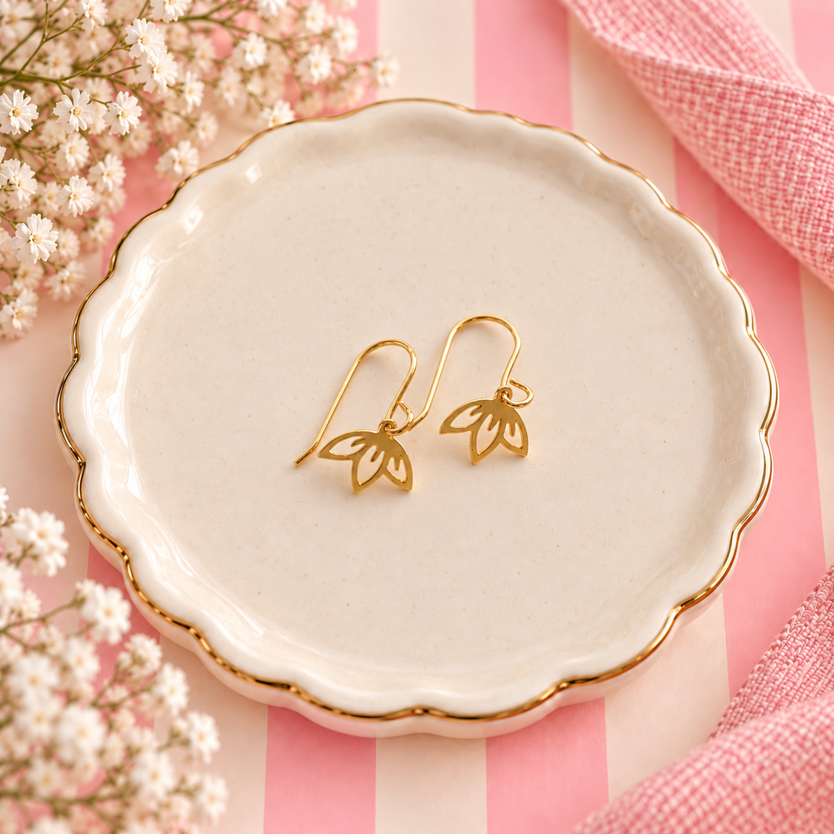 Gold Vermeil Blossom Earrings