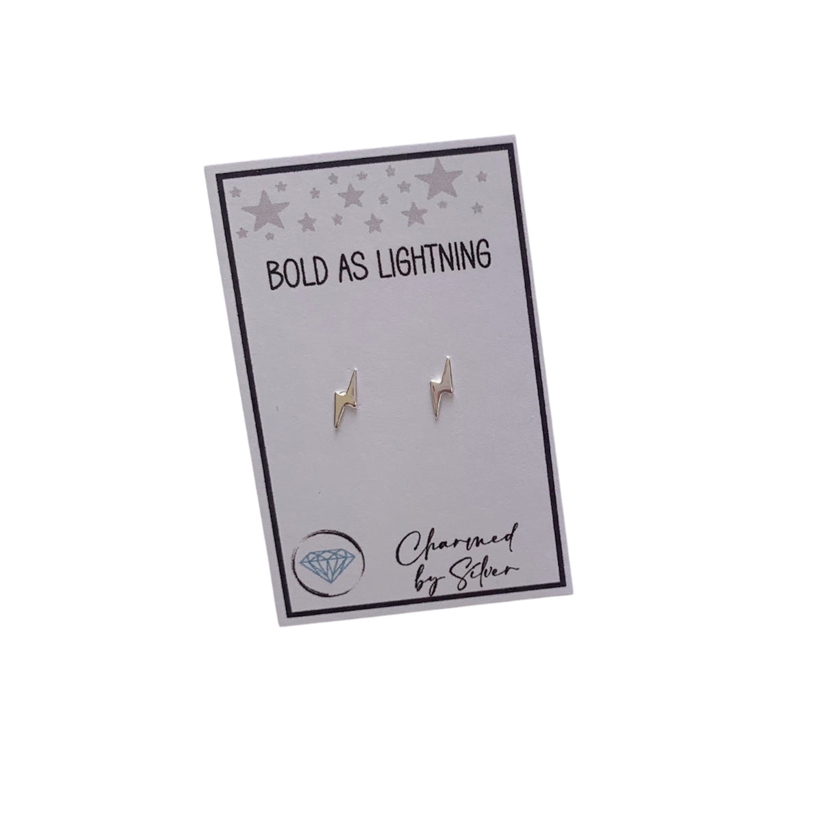 Sterling Silver Lightning Bolt Earrings