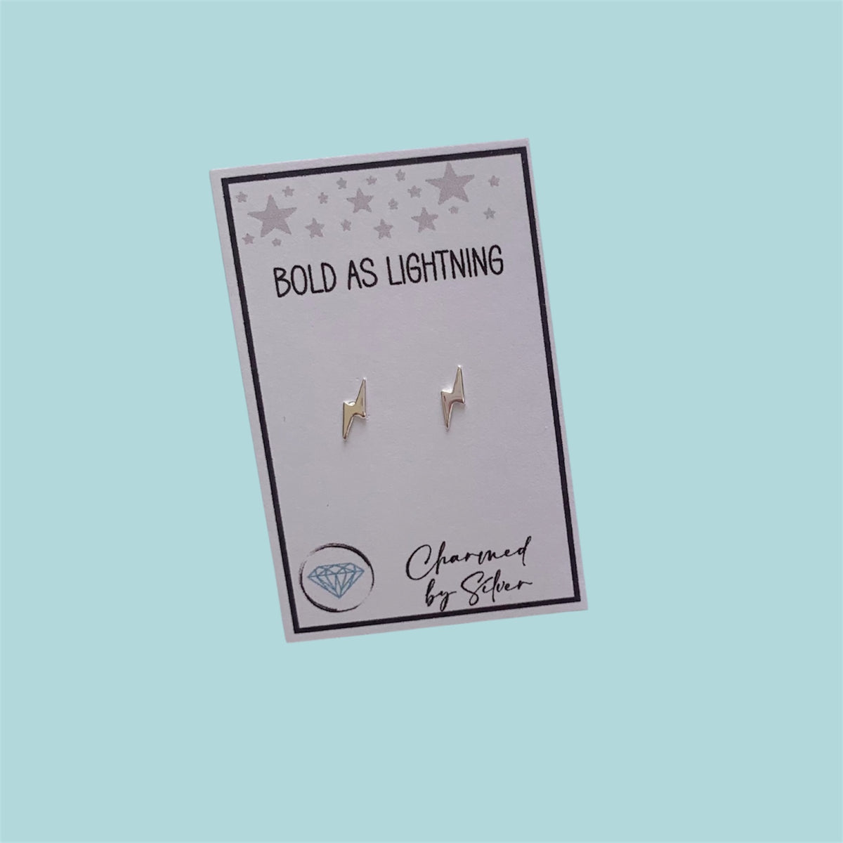 Sterling Silver Lightning Bolt Earrings