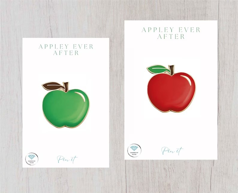 Red Apple Enamel Pin