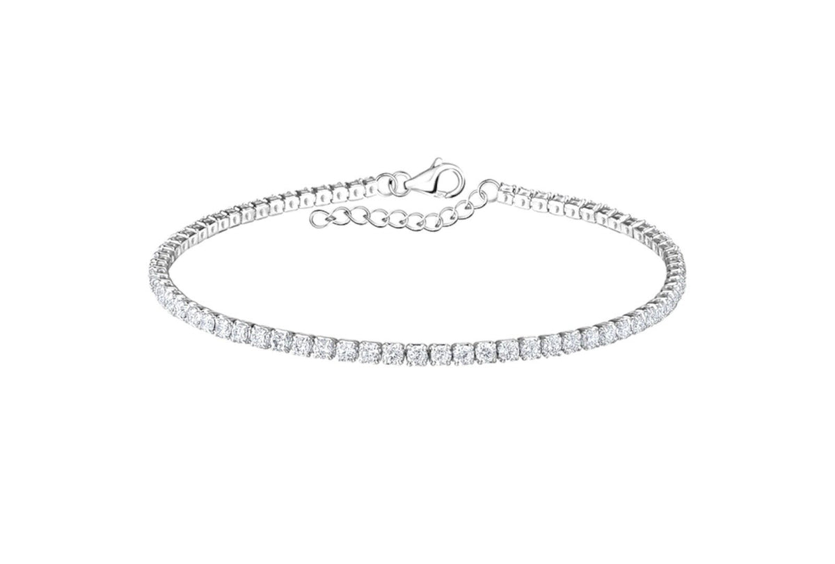Sterling Silver CZ Tennis Bracelet