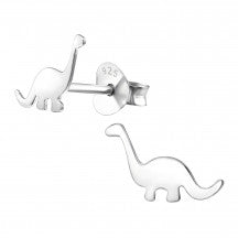 Sterling Silver Dinosaur Earrings