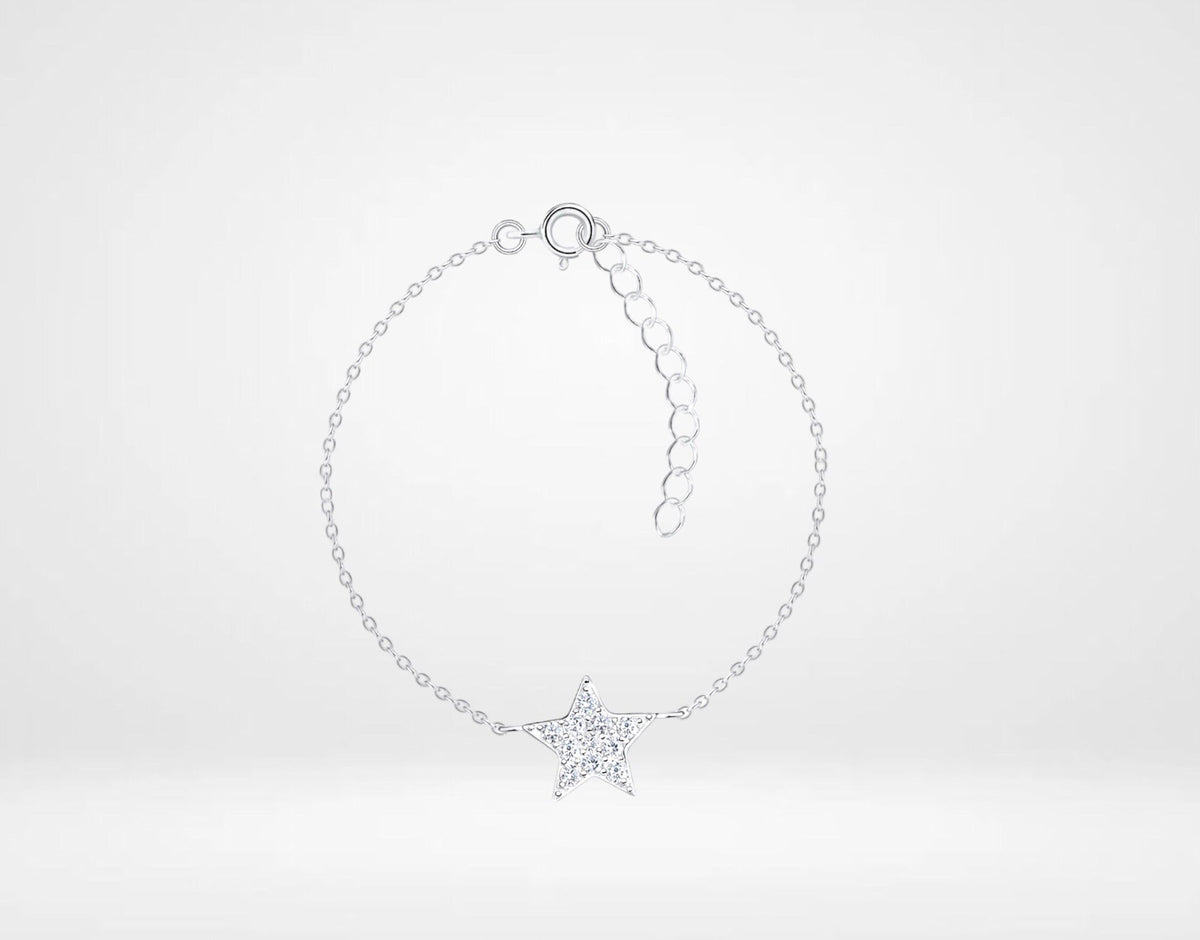 Sterling Silver Star Bracelet