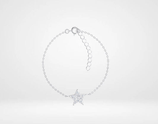 Sterling Silver Star Bracelet