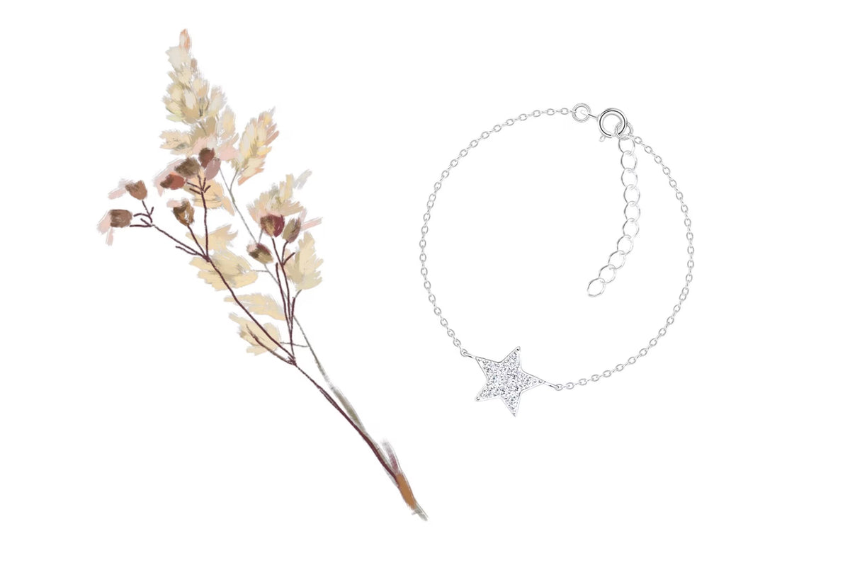 Sterling Silver Star Bracelet